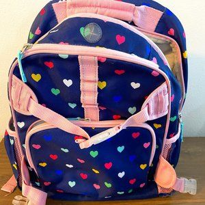 Pottery Barn Girl's Backpack Hearts Size Small
